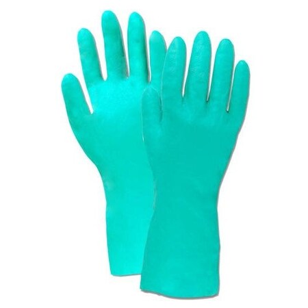 Magid Chemical Resistant Gloves, Green, 7, 12 PK WF8-7